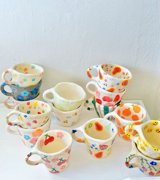 PREORDER: custom ceramic pottery handmade mug-cute aesthetic mug-mugs custom-ceramic mug custom-mug for her-mug for gift-handmade mug custom